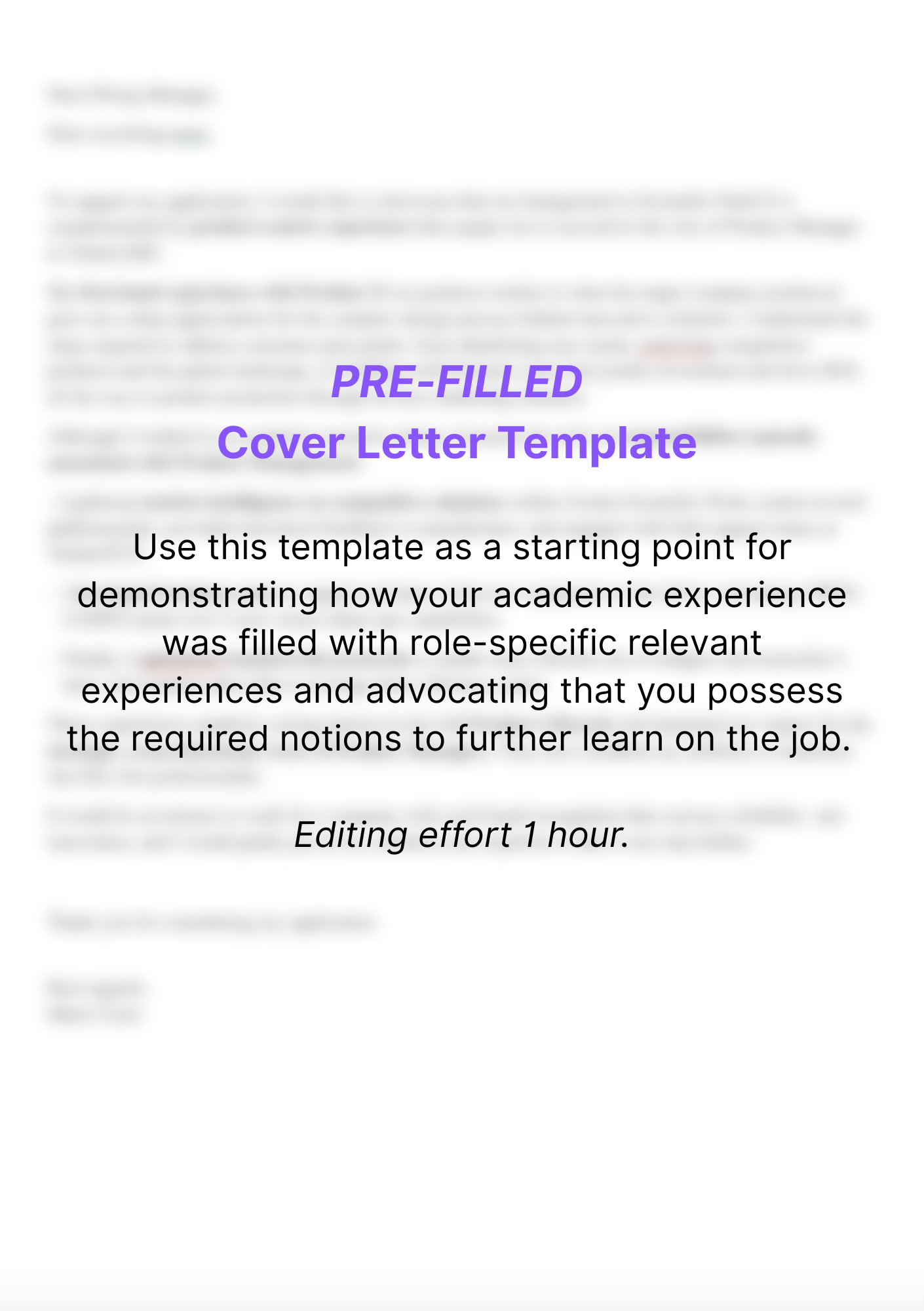 3 Pre-filled templates for Sales Job: CV, Cover Letter and Q&A Expected Skills Generator